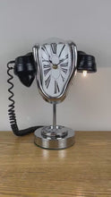 Load and play video in Gallery viewer, Surreal Melting Clock Telephone Lamp
