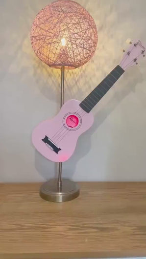 Pink Ukulele guitar lamp