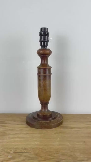 Vintage Wood  Lamp Base