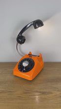 Load and play video in Gallery viewer, Desk Lamp Orange &amp; Black, Working From Home Gift.
