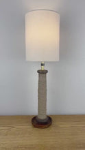 Load and play video in Gallery viewer, Vintage Rustic Mill Bobbin Lamp
