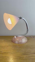 Load and play video in Gallery viewer, Vintage Bakelite &amp; Chrome Art Deco Lamp.
