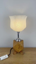 Load and play video in Gallery viewer, Art Deco Geometric Wooden Lamp
