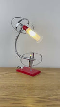 Load and play video in Gallery viewer, Atomic Red &amp; Chrome Lamp

