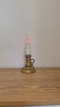 Load and play video in Gallery viewer, Vintage French Lamp, Wee Willie Winkie Chamberstick Lamp
