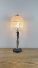 Load and play video in Gallery viewer, Vintage Bakelite &amp; Chrome Art Deco Lamp.
