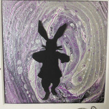 Load image into Gallery viewer, White Rabbit, White Rabbit Alice In Wonderland, Fluid Art, White Rabbit Decor, Inspirational Art, Wonderland Gift, Adventure Quote
