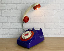 Load image into Gallery viewer, Union Jack, Union Jack Gifts, Retro Lamp, Union Jack Decor, Quirky Lamp, Patriotic Gift, Retro Decor, Telephone Lamp, British Jubilee Gift
