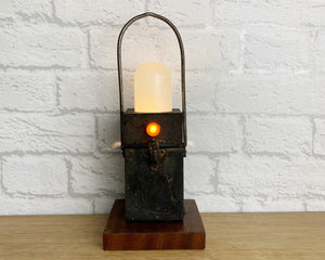 Vintage Lantern, Vintage French Lantern, Vintage Lamp, Railway Lantern, French Railway, Rustic Lamp, Industrial Home Decor, Steampunk Lamp