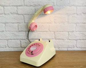 Pink Desk Lamp, Pink Lamp, Pink Office Decor, Pink Bedside Lamp, Home Office Decor, Quirky Gifts, Retro Lamp, Working From Home, Girly Gift