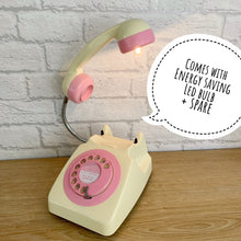Load image into Gallery viewer, Pink Desk Lamp, Pink Lamp, Pink Office Decor, Pink Bedside Lamp, Home Office Decor, Quirky Gifts, Retro Lamp, Working From Home, Girly Gift
