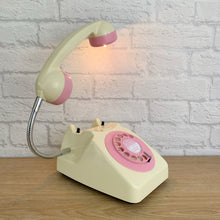 Load image into Gallery viewer, Pink Desk Lamp, Pink Lamp, Pink Office Decor, Pink Bedside Lamp, Home Office Decor, Quirky Gifts, Retro Lamp, Working From Home, Girly Gift
