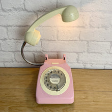 Load image into Gallery viewer, Lamp Pink, Pink Desk Lamp, Pink Office Decor, Pink Bedside Lamp, Home Office Decor, Quirky Gifts, Retro Lamp, Working From Home, Girly Gift

