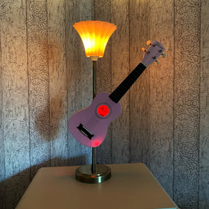 Ukulele Gift, Pink Lamp, Ukulele Player, Fun Decor, Unique Light, Musician Gift, Instrument Decor, Quirky Lamp, Music Lover Gift, Girly Gift