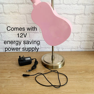 Ukulele Gift, Pink Lamp, Ukulele Player, Fun Decor, Unique Light, Musician Gift, Instrument Decor, Quirky Lamp, Music Lover Gift, Girly Gift