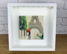 Load image into Gallery viewer, Paris Wall Art, Paris Decor, Paris Gift, French Wall Art, LED Wall Art, Light Up Frame, Illuminated Art, Light Up Picture, Eiffel Tower
