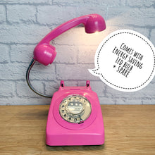 Load image into Gallery viewer, Hot Pink Lamp, Hot Pink Gift, Hot Pink Decor, Pink Desk Lamp, Bedside Lamp, Home Office Decor, Quirky Gifts, Working From Home, Girly Gift
