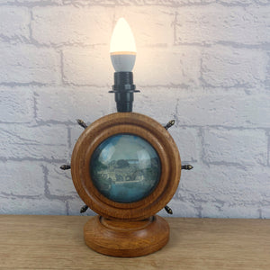 Lamp Base Vintage, Wood Lamp Base, Vintage Home Decor, Vintage Lighting, City Of Bath, Quirky Vintage, Bedside Light, Somerset Bridge Gift