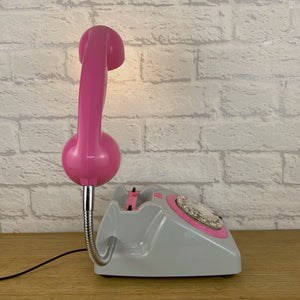 Pink Office Decor, Pink Desk Lamp, Pink Lamp, Grey Office Lamp, Home Office Decor, Quirky Gifts, Retro Lamp, Working From Home, Girly Gift