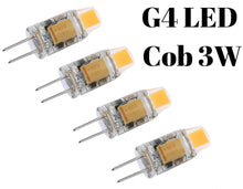 Load image into Gallery viewer, 4X G4 LED Cob 3W 12V Bulb, Dimmable Bulb, Warm White Light Bulb, Capsule Bulb, Low Voltage Lighting.
