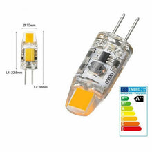 Load image into Gallery viewer, 4X G4 LED Cob 3W 12V Bulb, Dimmable Bulb, Warm White Light Bulb, Capsule Bulb, Low Voltage Lighting.
