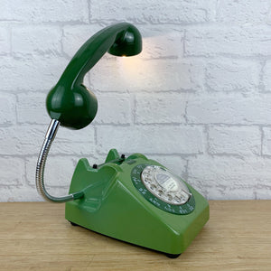 Retro Telephone Lamp Green