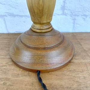 Table Lamp Wood, Vintage Wood Lamp, Wood Lamp, Wood Light, Vintage Home Decor, 1940s Antique, Cottagecore, British Vintage, English Antique