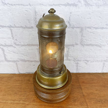 Load image into Gallery viewer, Vintage Industrial, Industrial Vintage Lamp, Industrial Decor Gift, Vintage Brass Lamp, Unique Lighting, Quirky Home Gift, Industrial Look.
