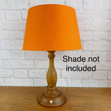 Load image into Gallery viewer, Table Lamp Wood, Vintage Wood Lamp, Wood Lamp, Wood Light, Vintage Home Decor, 1940s Antique, Cottagecore, British Vintage, English Antique
