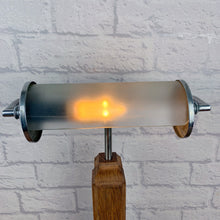 Load image into Gallery viewer, Vintage Wood Bankers Style Desk Lamp.
